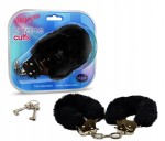 Playtime Cuffs Black Fur